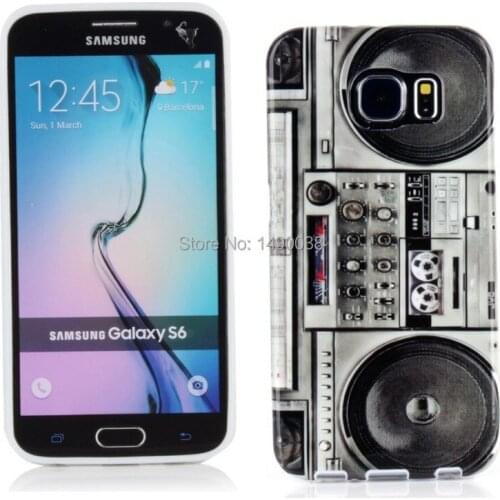 1 Piece Retro Radio Silicon Case For Samsunug Galaxy S6 G9200 Phone Case Soft Protective Shell Free