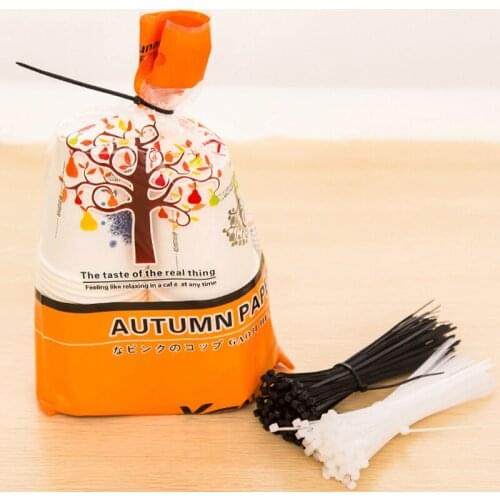 100pcs/pack Self-locking Nylon Cable Ties Nylon Fasten Zip Wire Wrap Strap wire binding wrap straps UL Certified