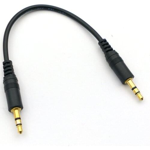2pcs 3.5mm 1/8 male mini plug monaural Stereo audio connector cable 15cm/20cm/30cm/50cm/100cm