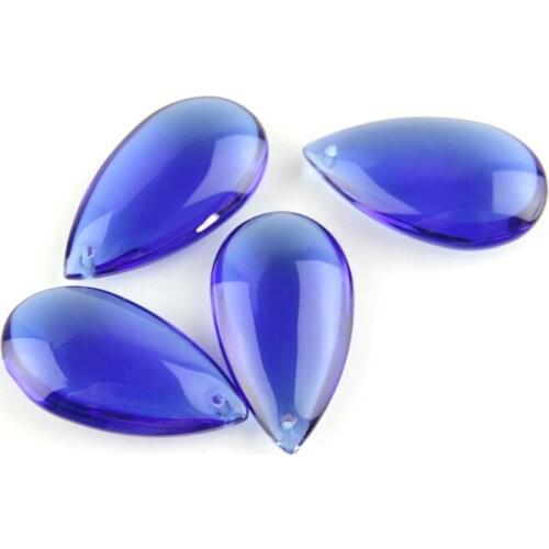 38mm/50mm Sapphire Water Drop Prisms For Lighting Crystal Chandelier Suncatcher Ornament Lighting Lamp Hanging Decoration