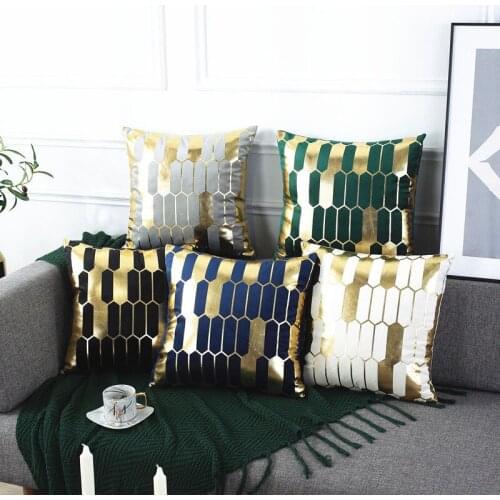45*45 Nordic Home Decor Pillowcover Sofa Cushion Geometry Stripe Living Room Decorative CushionCover Pillowcase Polyester 40747