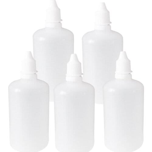 5 x squeezable Empty Eye Liquid Dropper liquid bottle 100ml