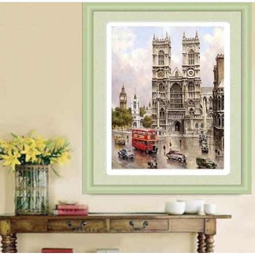 Diamond Embroidery Diy Diamond Painting Cross Stitch Kits Diamond Mosaic City streets Full Square Diamond Embroidery CS052
