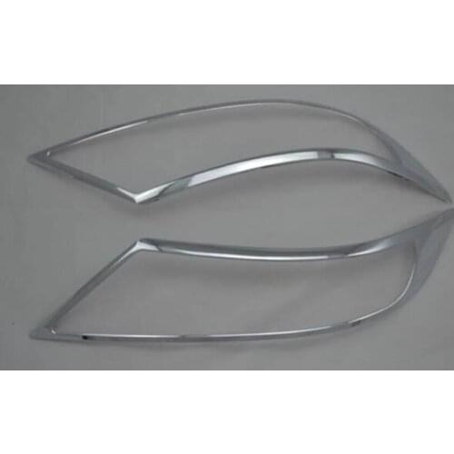 Car Accessories For Kia Sorento 2010-2011 Exterior ABS Chrome Headlight Cover Decoration Front Head Lamp Light Cover Trims 2Pcs