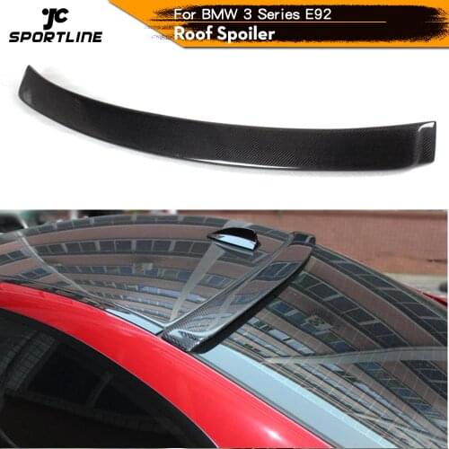 Car-Styling Carbon Fiber Roof Wing Spoiler Window Lip for BMW 328i 335i 3 Series E92 Coupe 2007 - 2012