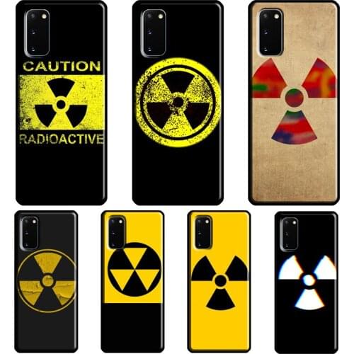 Nuclear Radiation Warning Sign Cover For Samsung Galaxy S20 FE S21 Ultra Note 20 Note9 Note10 S8 S9 S10 Plus Phone Case
