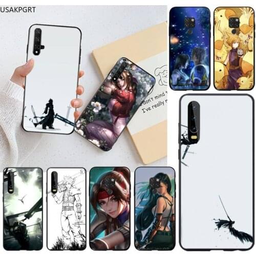 USAKPGRT Final Fantasy VII FF7 Anime Phone Case for Huawei P40 P30 P20 lite Pro Mate 30 20 Pro P Smart 2020 prime