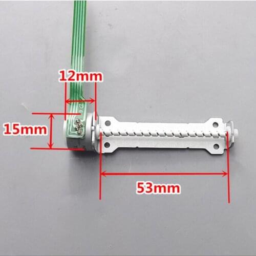 DC5V-6V miniature two-phase four-wire stepper motor, 15mm stepper motor with long screw