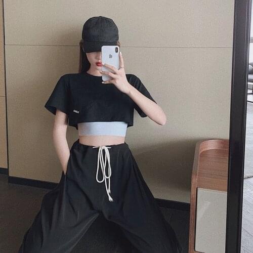 Short-sleeved T-shirt Women Summer New Super Fire White Loose Umbilical Cropped Short Summer Top