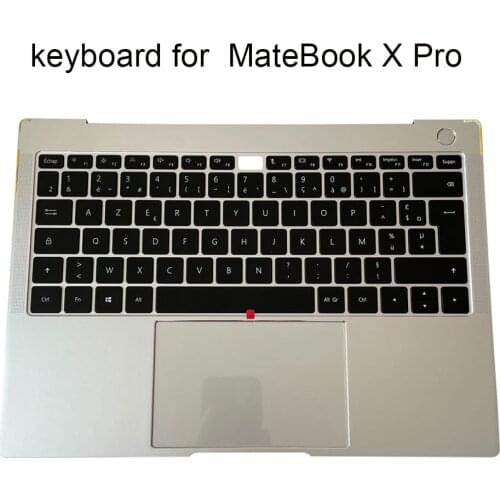 Backlit keyboard azerty French euro for Huawei MateBook X Pro Mach-W29B W19B W19C W29 FR keyboards laptop Palmrest NSK-360LN New