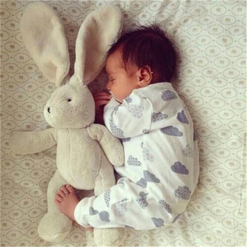 2Pcs Newborn Baby Boys Clothes Outfits Set Infant Toddler Clothing Cotton Long Sleeve Cartoon Print Jumpsuit and Hat