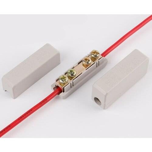 2pcs 80A / 1000V Quick splice cable connector Copper Aluminum Insulated electrical wire terminal block for 2.5 ~ 16 Square Line