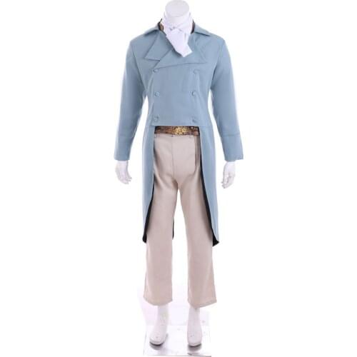 Cosplaydiy 18th Century British Military Mens Costume Medieval Outfit Retro Rococo Aristocrat Suit Marie Antoinette Costume