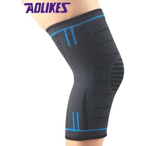 1Pcs Fitness Sport Knee Pad For Basketball Cycling Bike Knee Support Brace Joint Protector Volleyball kneecap Compression Sleeve