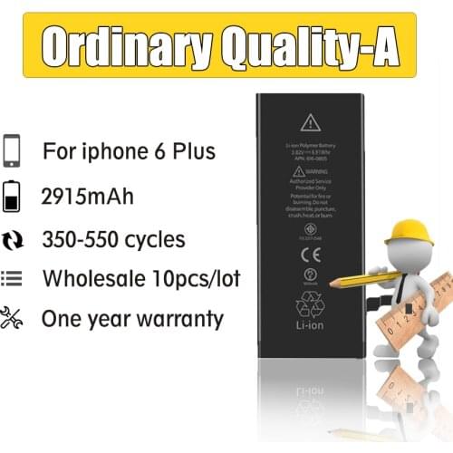 Wholesale/lot 10pcs Original Da Da Xiong Battery For iPhone 6 Plus 6Plus 2915mAh Real Capacity Replacement repair parts