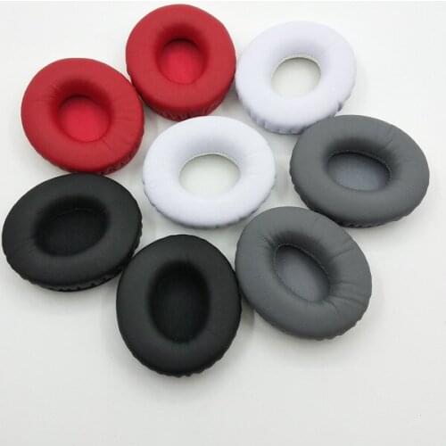 Original 1 pair leather replacement ear pads Ear pad Cushion Cover For Beat solo HD headphone