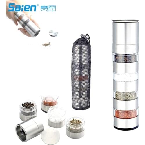 Portable Spice Jars Sauce Condiment Bottles Containers for BBQ Camping Outdoor with Organize Carry Storage Bag, Clear plastic