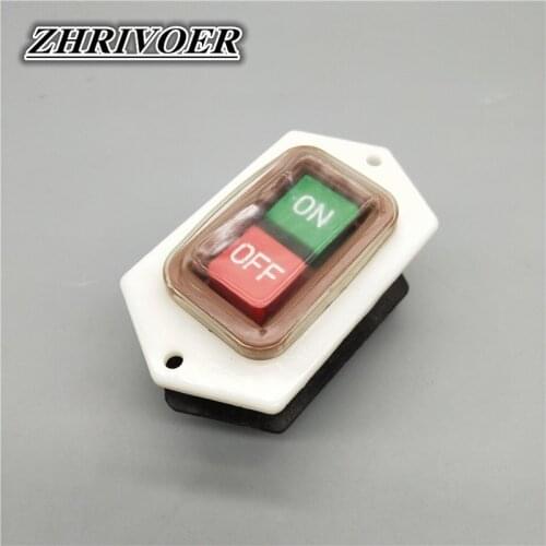 LBC3-10 380V 10A 6 Screws ON/OFF START STOP Waterproof Power Button Tool Bench Drill Grinding Machine