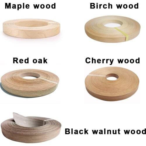 Hot-Melt Glulam Wall Decor Edge Sealing Banding Rolled Wood Table Door Frame Cabinet Cover Edge Sealing Furniture Accessories