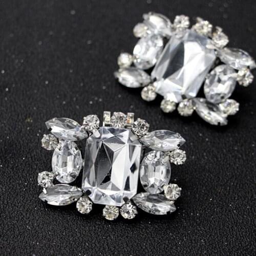 1pcs Shoe Clip Wedding Shoes High Heel Women Bride Decoration Rhinestone Shiny Decorative Clips Charm Buckle Shoes Decoration