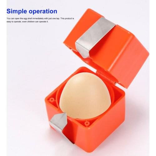 1 Pc Egg Opener Stainless Steel Simple Egg Stripper Portable Square Kitchen Egg Separator For Kitchen Restaurant Cooking