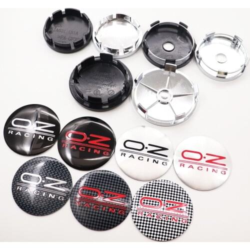 4pcs 56mm 60mm 65mm 68mm O.Z OZ Racing Car Logo Wheel Center Cap Rim Badge Cover Decal Auto Refit Emblem Sticker Accessories