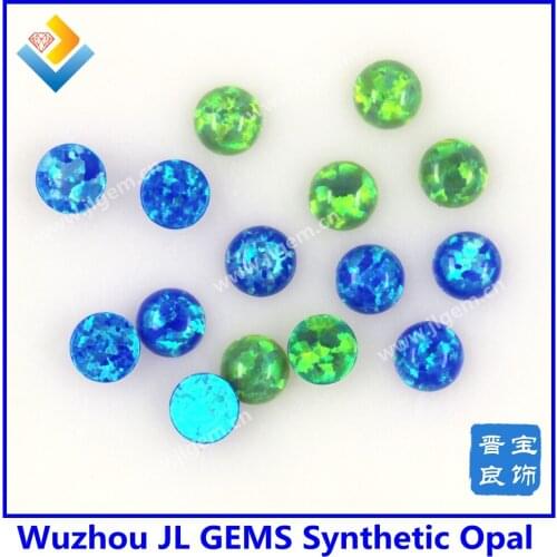 50PCs/lot) Making Opal Jewelry 4mm Round Cabochon Synthetic Opal Round Shape Cabochon Free Shipping