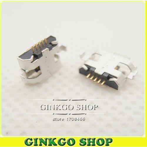 50pcs V8 Port Mobile Phone Micro USB Jack for Motorola ME525 / DEFY MB525- Curved foot