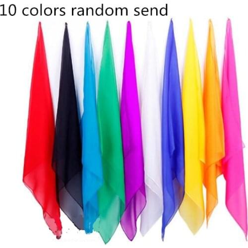 6pcs Silk Magic Tricks 45*45cm Magic Silk Magician Scarf Trick Stage Magic Illusion Fun Magic Accessoires