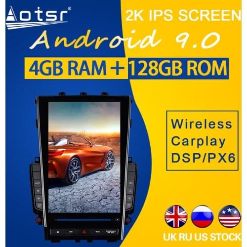 For Infiniti Q50 Q50L Q60 2015 Android 9.0 Tesla Radio 2015 - 2018 Car Multimedia Player 128GB Tesla Stereo Audio GPS Navi unit