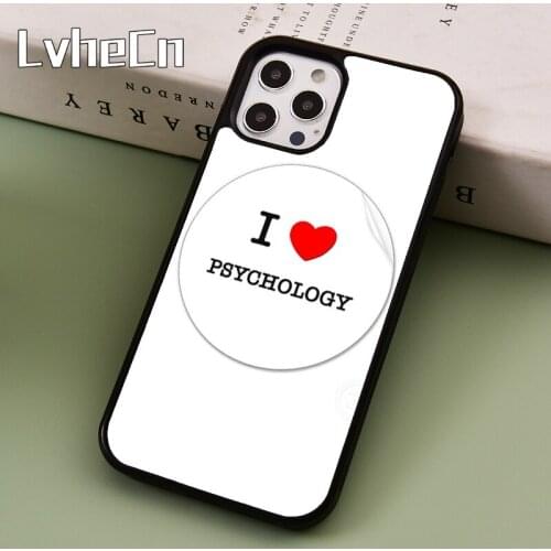 LvheCn Psychologist Profession Psychology Phone Case Cover For iPhone 5 SE 2020 6s 7 8 Plus 11 12 Pro X XR XS Max Samsung S9 S10