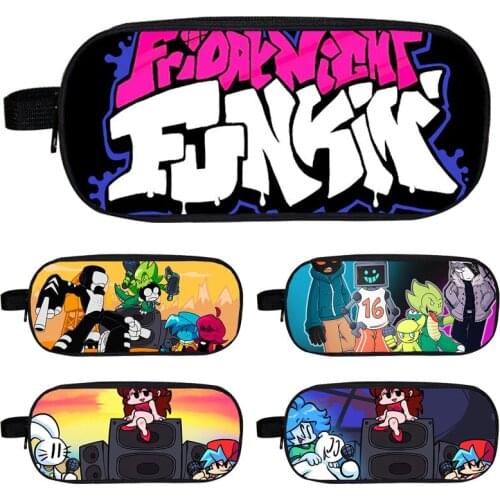 3D Friday Night Funkin Pencil case Women Harajuku Cosmetic Bags Kids School Pen bag Teenager Girls Boy Back To School Gift Purse