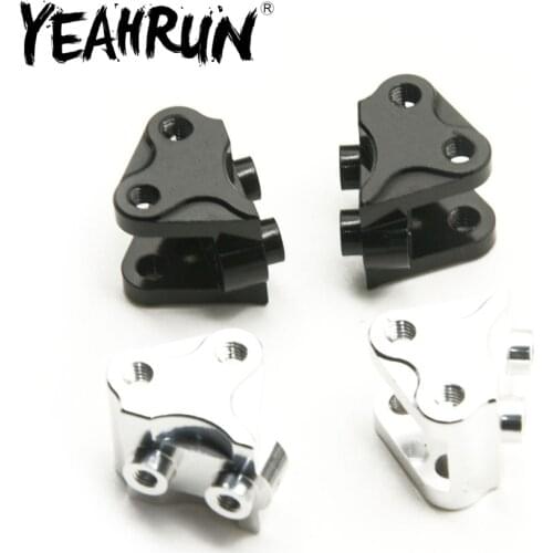 YEAHRUN Black Metal Alloy Lower Shock Link Mount for Axial SCX10 II 90046 90047 1/10 RC Crawler Car