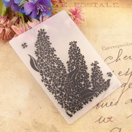 Embossing folders Plastic For Scrapbooking DIY Template Fondant Cake Photo Album Card Making Em234 flowers