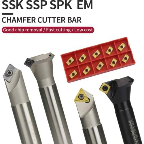 300R SSK 400R SSK SSP11/16 SPK EM45 CNC milling machine lathe chamfering tool for CNC machining tools with APMT/SDMB/TCMT/SPMW c