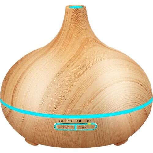 HUM-300ML Essential Oil Diffuser,Electric Ultrasonic Humidifier with Cool Mist,Air Ultrasonic Cooling Sprayer, 7 Colors