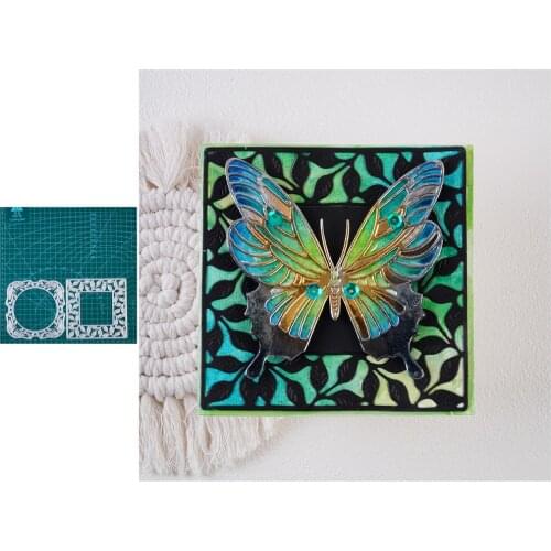 InLoveArts Craft Flower Leaf Frame Metal Cutting Dies Cut Die Mold Scrapbook Paper Craft Knife Mould Blade Punch Stencils Dies