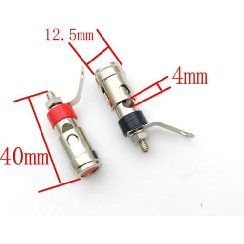50PCS copper Binding Post Audio Amplifier terminal with Spring inside lock