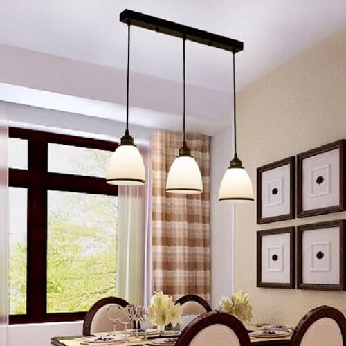 Minimalist Pendant Lights Restaurant Bar Coffee Dining Room rion glass pendant light kitchen decor luces led black light fixture