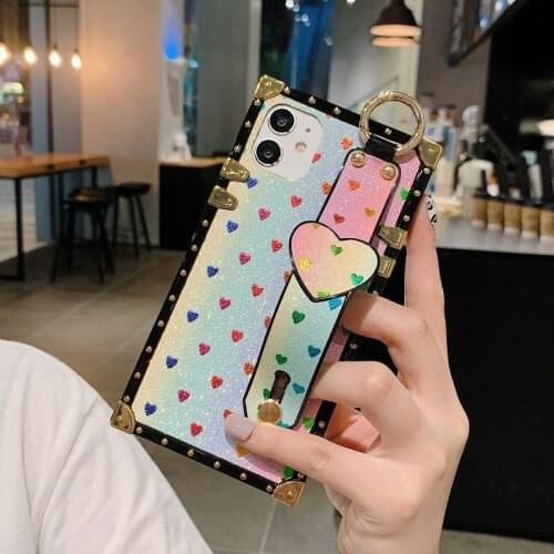 Huawei Mate 40 Fashion Wristban Phone Case for P30 P40 Lite P20 Mate 20 30 RS Y6 Y7 Y9 Y9P Pro 2019 Soft TPU Silicone Back Cover