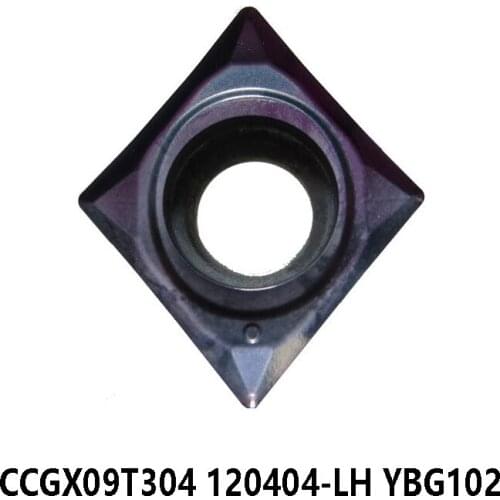 Original CCGX09T304-LH CCGX120404-LH YBG102 CCGX 09T304 120404 Carbide Inserts for Steel and Stainless Steel CNC Lathe Cutter