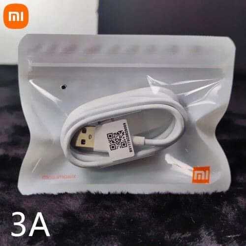 3a charging cable xiaomi Original Fast charger cable For Redmi MI note 7 8 k20 mi9 pro mi 8se 9 4C CC 6 6X NOTE MAX 2 3 MIX 2X