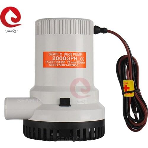 SEAFLO 01Series 2000GPH 12V/24VDC Electric Marine Submersible Bilge Sump Water Pump For Boat helps exclude bilge water Tools