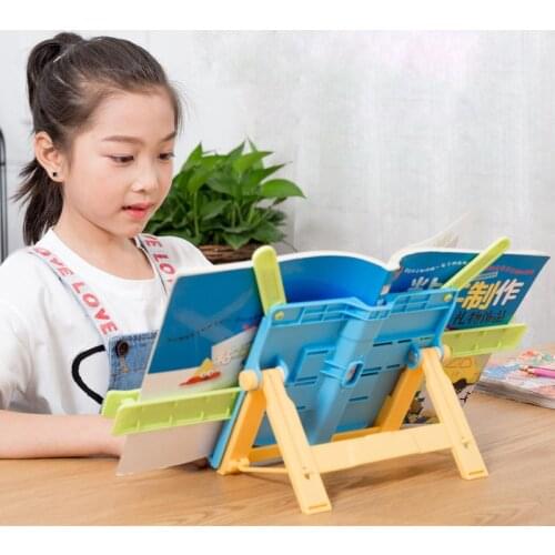Portable Children Reading Stand Books Document Recipe Shelf Folding Cookbook Tablet Holder Organizer Rest Rack