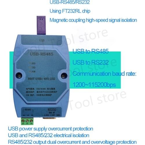 USB to RS485/RS232 Serial Port Converter High-speed Magnetic Coupling Isolation Original FT232R Chip