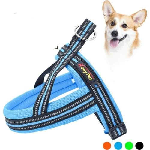 No-Pull Dog Harness Reflective Adjustable NYLON Small medium and large dog harness vest Easy for Walking Training