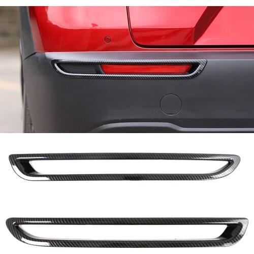 Car Styling 2PCS ABS Carbon Fiber Rear Tail Light Lamp Cover Trim for Mazda CX-30 CX30 2019 2020 2021 accessories
