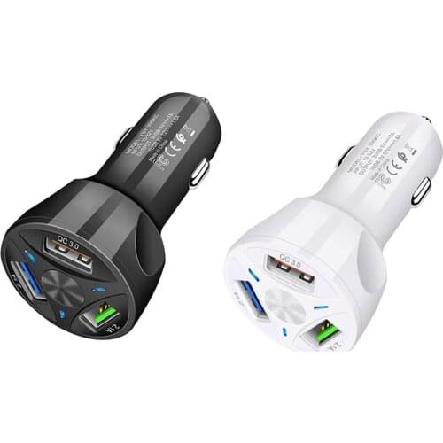 Universal Quick Charge 3.0 Car Charger 5V 7A 3 USB Fast Charging Car Charger for Iphone X 8 Plus Samsung Galaxy Car Adapter um