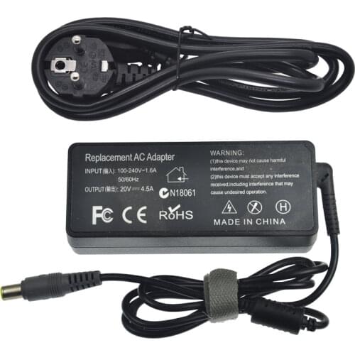 20V 3.25A 65W Laptop Ac Power Adapter Charger For Lenovo T410 T510 Sl410 Sl410K Sl510 Sl510K T510I X201 X220 X230