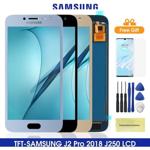 Adjust Brightness J250 LCD For Samsung Galaxy J2 Pro 2018 Display Touch Screen Digitizer Assembly For Samsung J250 J250F J250H